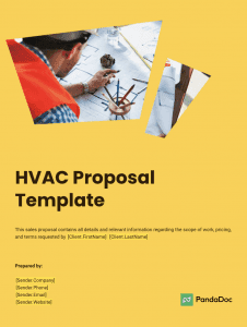 HVAC Business Proposal Template Cover Page PandaDoc