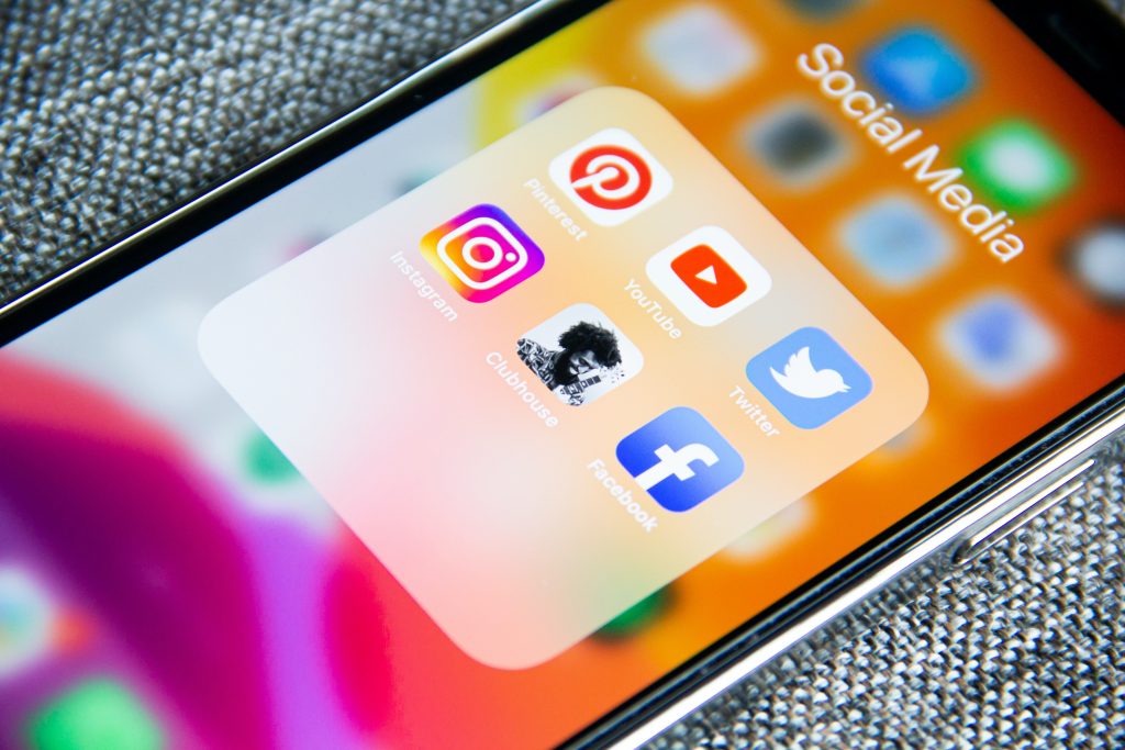 Social Media Icons on Smartphone Digital Marketing
